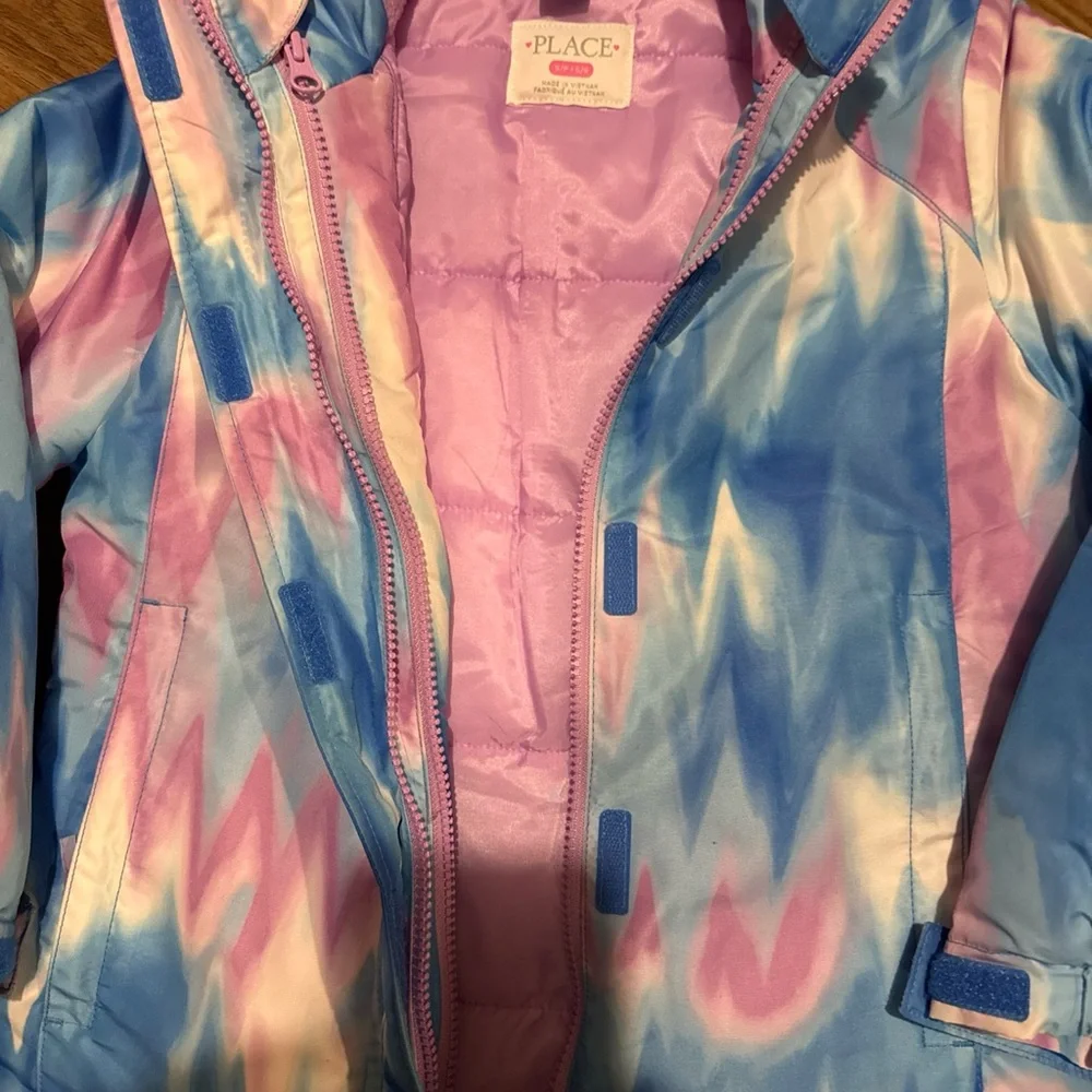 NWOT Childrens Place 3 In 1 Jacket/coat Sz 5/6 Girls Winter Puffer Match Sister